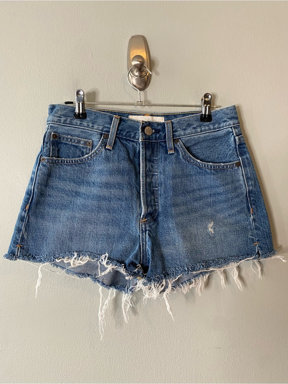 Aritzia Denim Forum The Yoko Denim Shorts